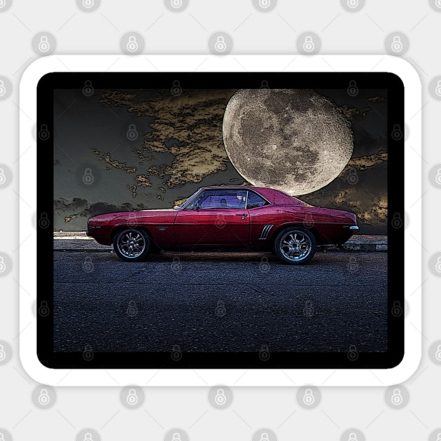 muscle car Sticker by rickylabellevie